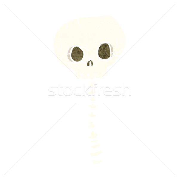 Desen animat craniu sira spinarii proiect artă Imagine de stoc © lineartestpilot