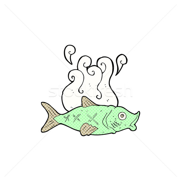 comic cartoon smelly fish Stock photo © lineartestpilot