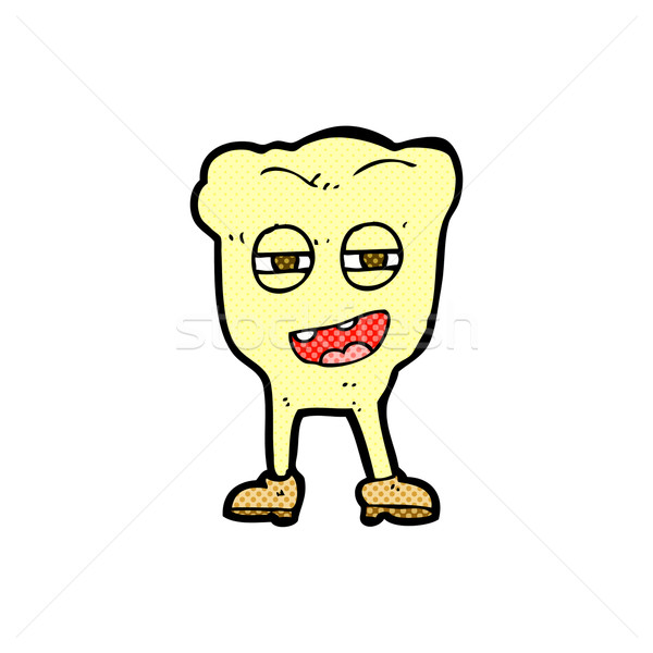Stock photo: comic cartoon rotten tooth character