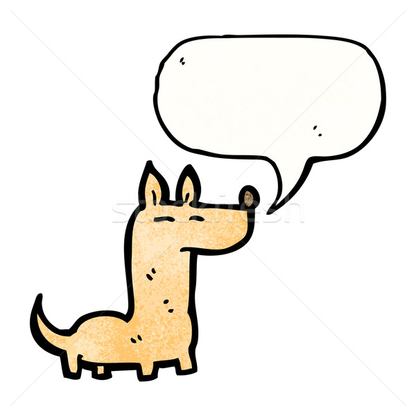 Сток-фото: мало · собака · речи · пузырь · говорить · ретро · рисунок