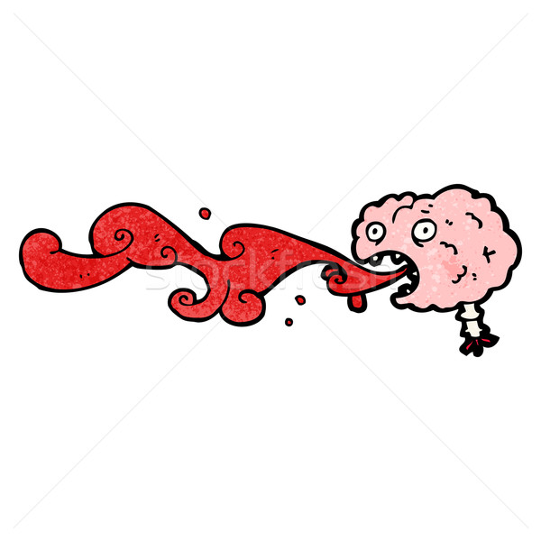 gross brain cartoon Stock photo © lineartestpilot