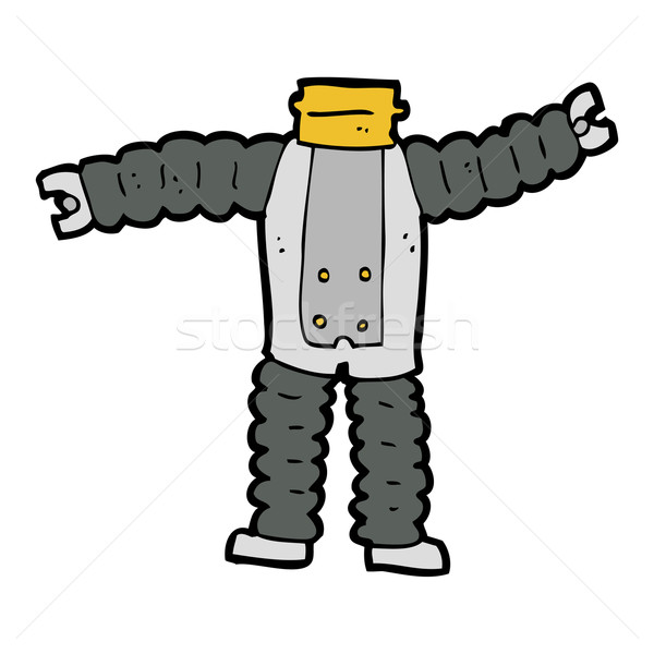 cartoon robot body (mix and match cartoons or add own photos) Stock photo © lineartestpilot