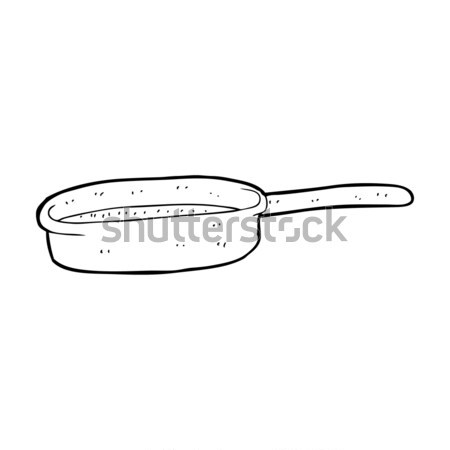 Frying pan hand drawn sketch icon Royalty Free Vector Image