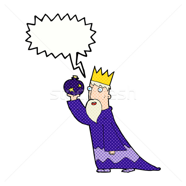 one of the three wise men with speech bubble Stock photo © lineartestpilot