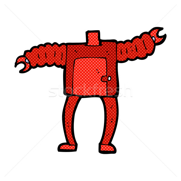 comic cartoon robot body (mix and match comic cartoons or add ow Stock photo © lineartestpilot