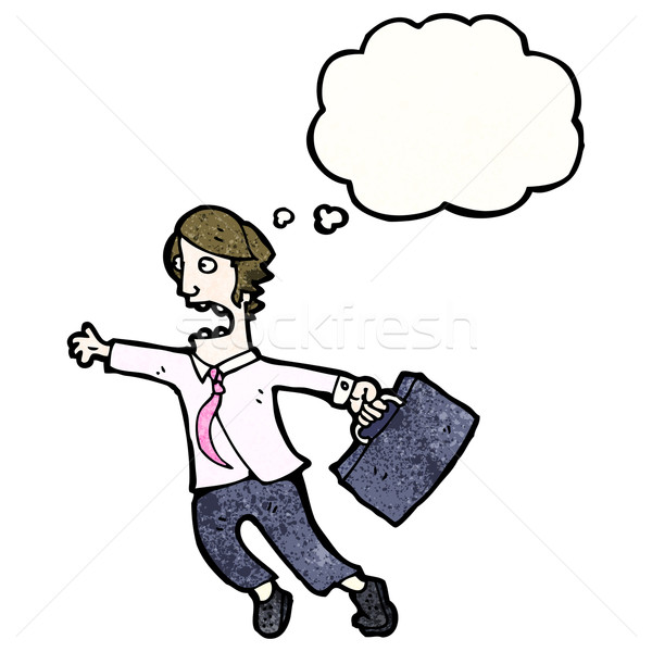 cartoon rushing businessman Stock photo © lineartestpilot