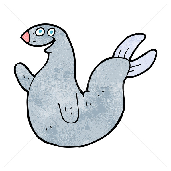 cartoon happy seal Stock photo © lineartestpilot