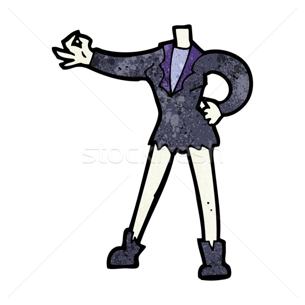 cartoon female vampire body (mix and match cartoons or add own p Stock photo © lineartestpilot