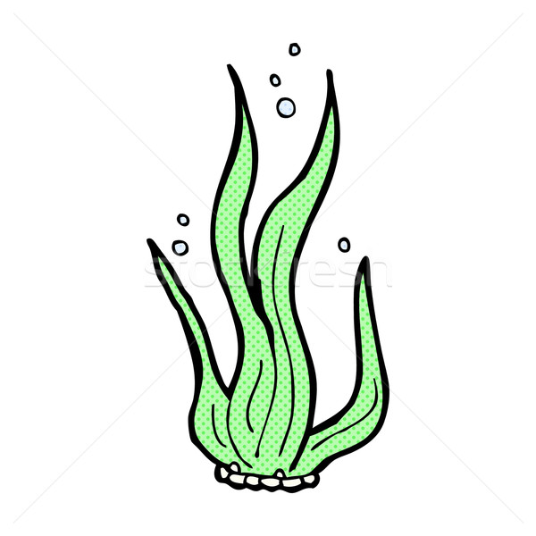 комического Cartoon морские водоросли ретро стиль Сток-фото © lineartestpilot