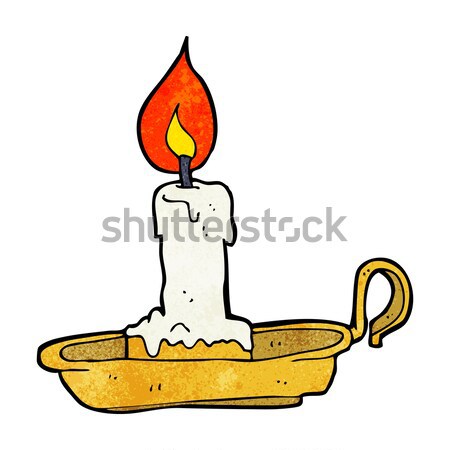 comic cartoon spooky dribbling candle Stock photo © lineartestpilot