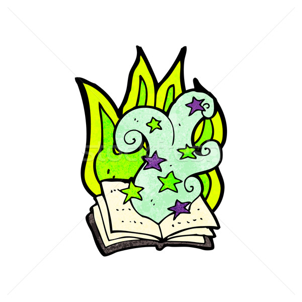 cartoon magic spell book Stock photo © lineartestpilot