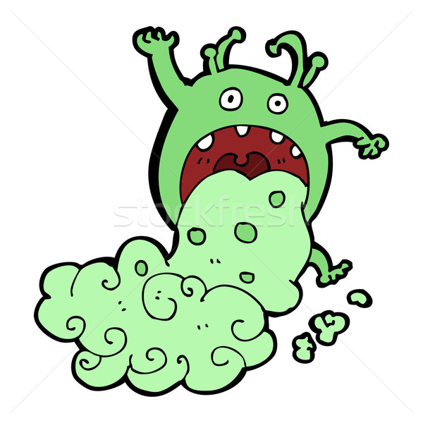 cartoon gross monster being sick Stock photo © lineartestpilot
