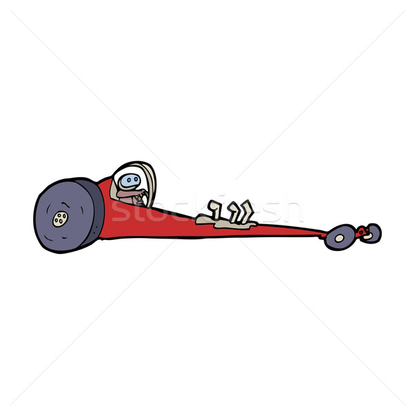 cartoon drag racer Stock photo © lineartestpilot