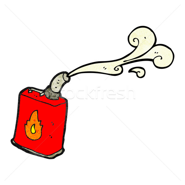 Pueden gasolina Cartoon retro dibujo cute Foto stock © lineartestpilot