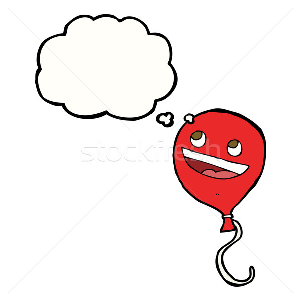 Desenho animado balão balão de pensamento mão projeto arte Foto stock © lineartestpilot