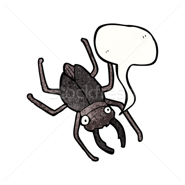 Cartoon kever kunst retro tekening insect Stockfoto © lineartestpilot