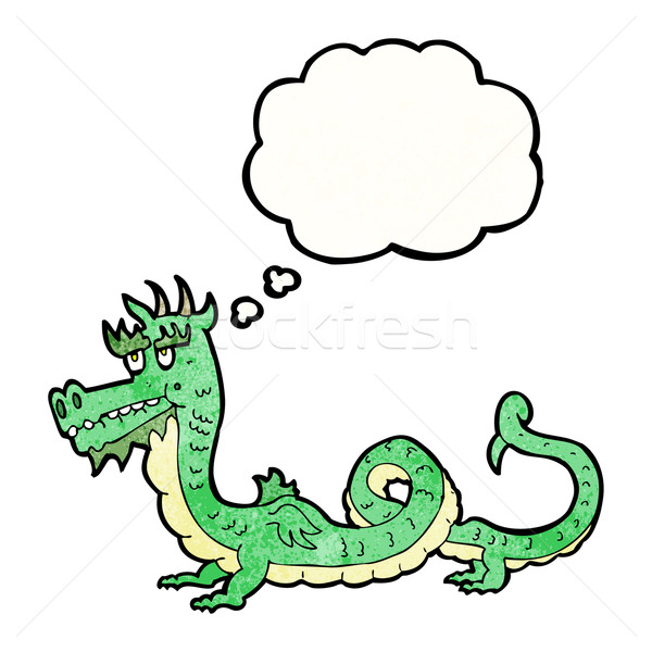 Cartoon Китайский дракон ретро китайский дракон рисунок Сток-фото © lineartestpilot