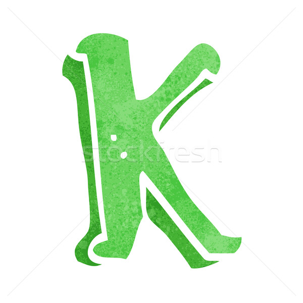 cartoon letter K Stock photo © lineartestpilot