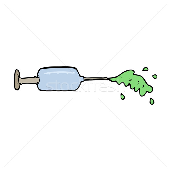Karikatur medizinischen Nadel Hand Design grünen Stock foto © lineartestpilot