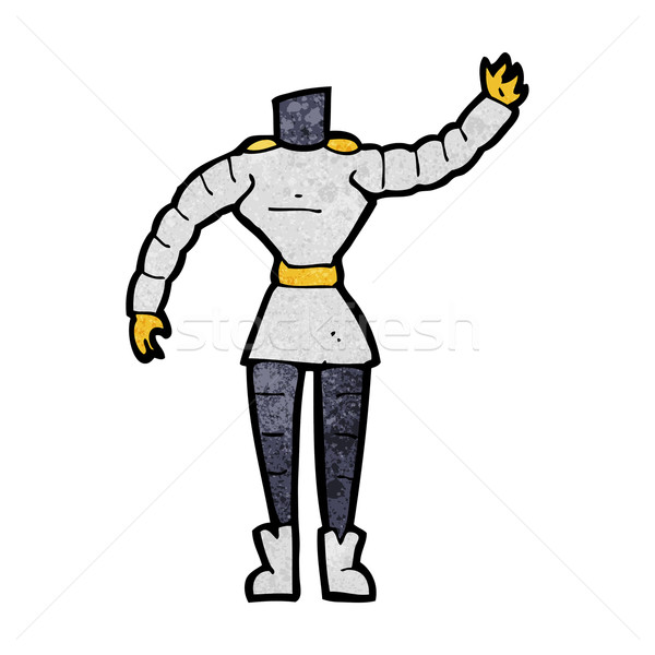 Stock photo: cartoon female robot body  (mix and match cartoons or add own ph