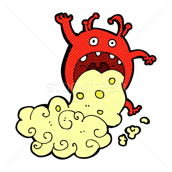 comic cartoon gross monster being sick Stock photo © lineartestpilot