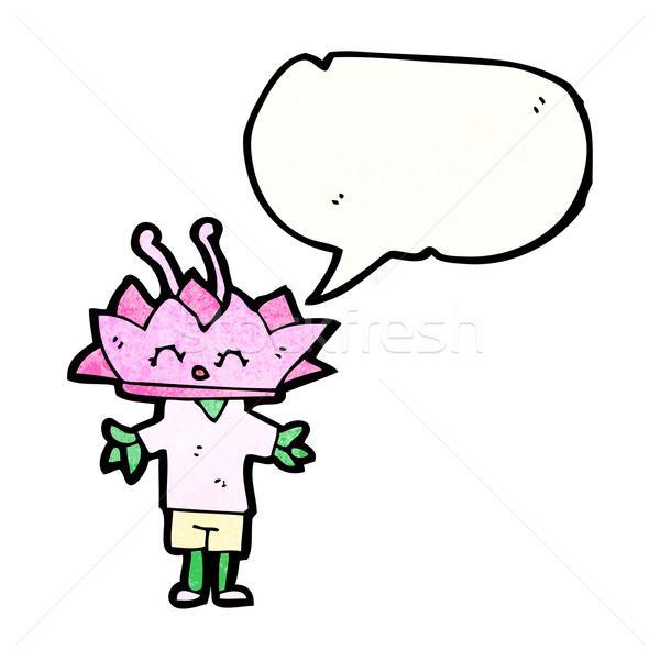 cartoon lotus flower Stock photo © lineartestpilot