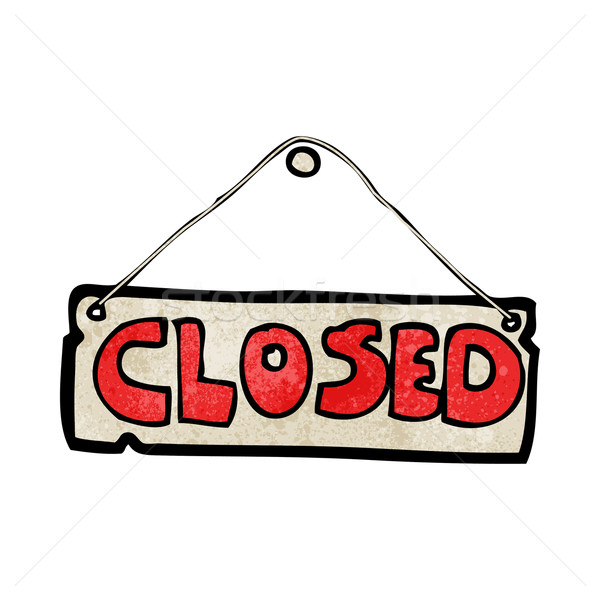 漫画 · 关闭 · 购物 · 签署 ·手· 设计 / cartoon closed sho