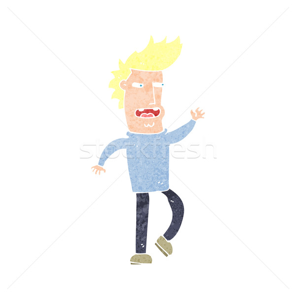 cartoon loudmouth man Stock photo © lineartestpilot
