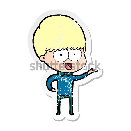 cartoon boy panicking  Stock photo © lineartestpilot