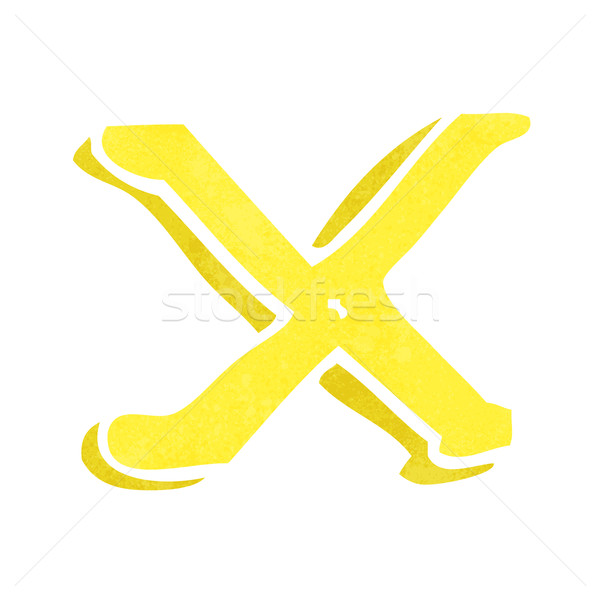 cartoon letter X Stock photo © lineartestpilot