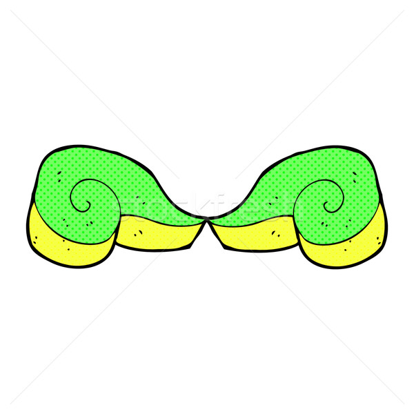 Сток-фото: комического · Cartoon · декоративный · Swirl · символ · ретро