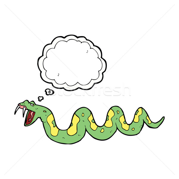 Сток-фото: Cartoon · ядовитый · змеи · мысли · пузырь · стороны · дизайна
