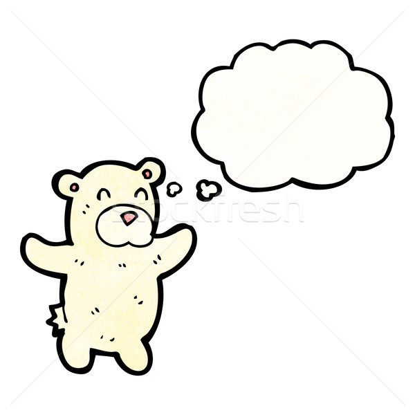 Cartoon ours polaire Teddy rétro dessin cute [[stock_photo]] © lineartestpilot