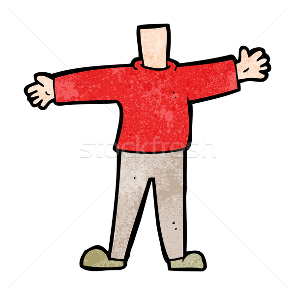 cartoon male body (mix and match cartoons or add own photo head) Stock photo © lineartestpilot
