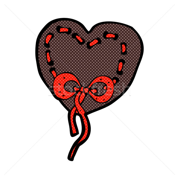 stitched heart comic cartoon Stock photo © lineartestpilot