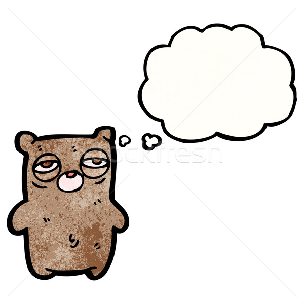 cartoon tired teddy bear Stock photo © lineartestpilot