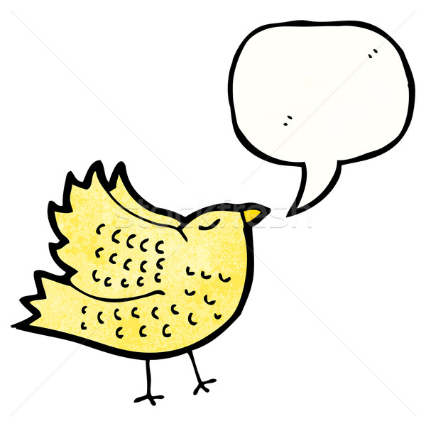 cartoon tweeting bird Stock photo © lineartestpilot