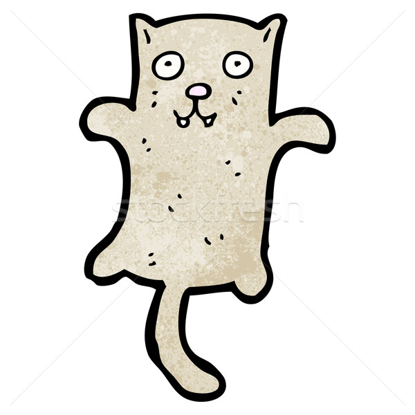 Desenho animado gato retro engraçado desenho bonitinho Foto stock © lineartestpilot