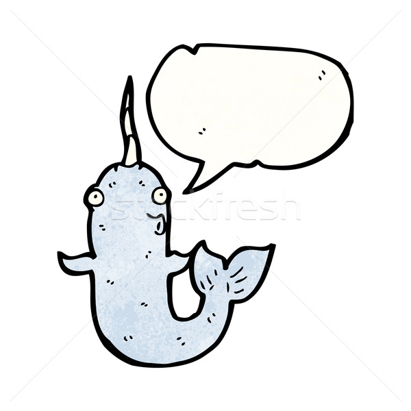 cartoon narwhal Stock photo © lineartestpilot