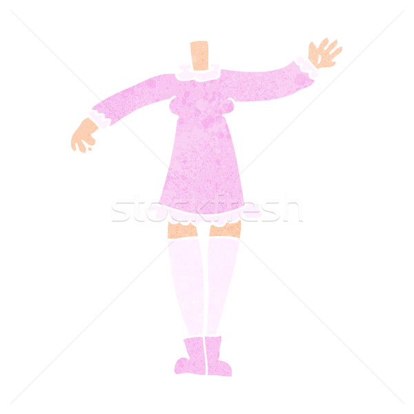 cartoon female body (add photos or mix and match cartoons) Stock photo © lineartestpilot
