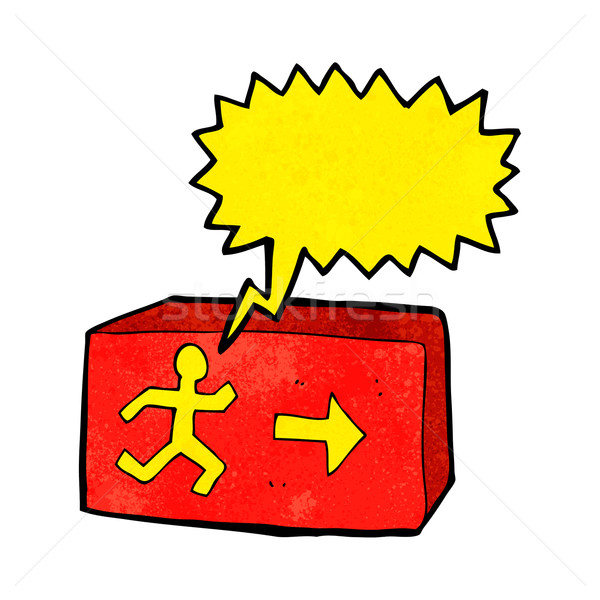 Zdjęcia stock: Cartoon · zakończyć · się · dymka · strony · projektu · sztuki