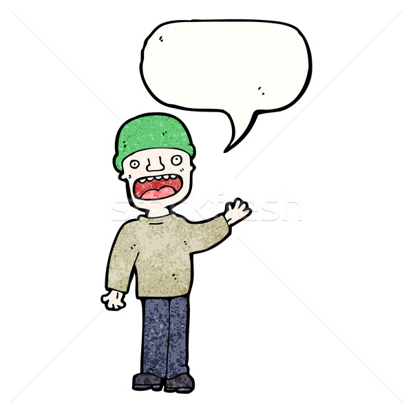 man talking loudly Stock photo © lineartestpilot