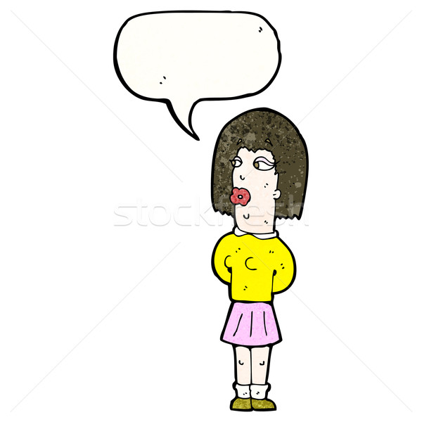 cartoon manly woman Stock photo © lineartestpilot