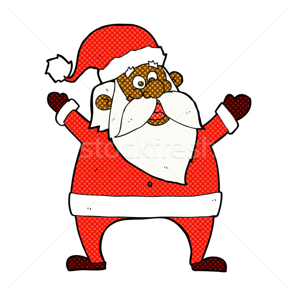 jolly santa comic cartoon Stock photo © lineartestpilot