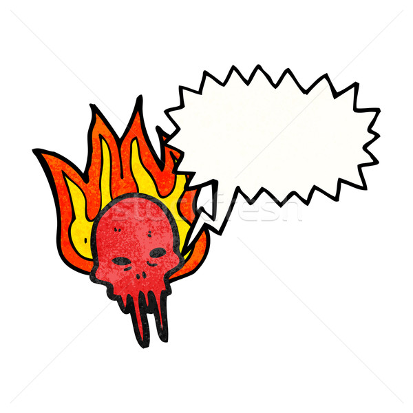 cartoon gross halloween skull Stock photo © lineartestpilot