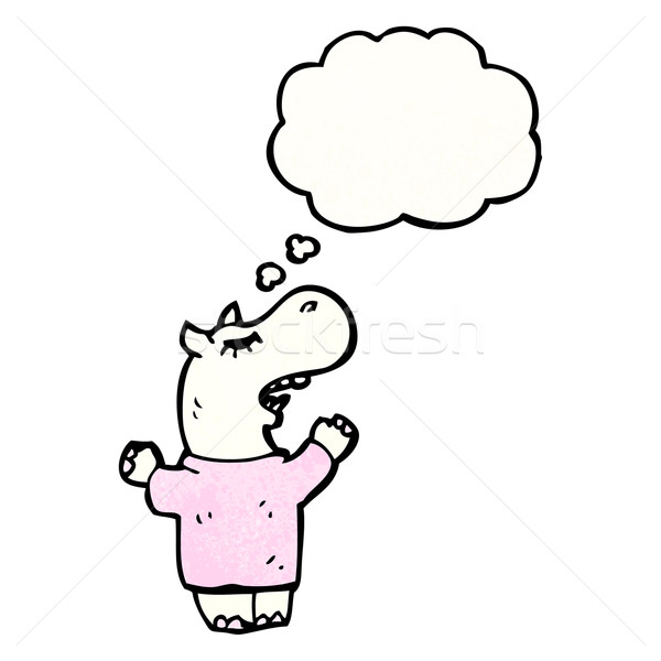 cartoon hippo Stock photo © lineartestpilot