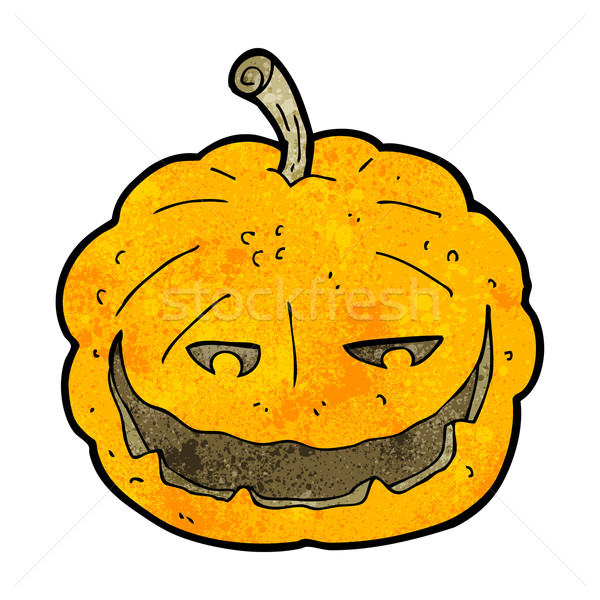 Cartoon zucca di halloween design arte retro divertente Foto d'archivio © lineartestpilot