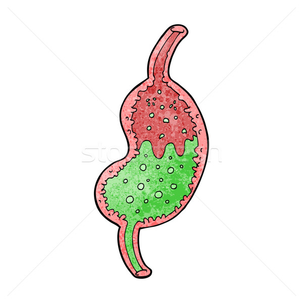 cartoon bubbling stomach Stock photo © lineartestpilot