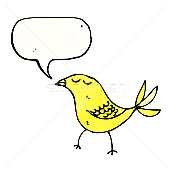 鳥 講話泡沫 漫畫 質地 手 快樂 商業照片 © lineartestpilot