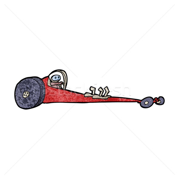 cartoon drag racer Stock photo © lineartestpilot